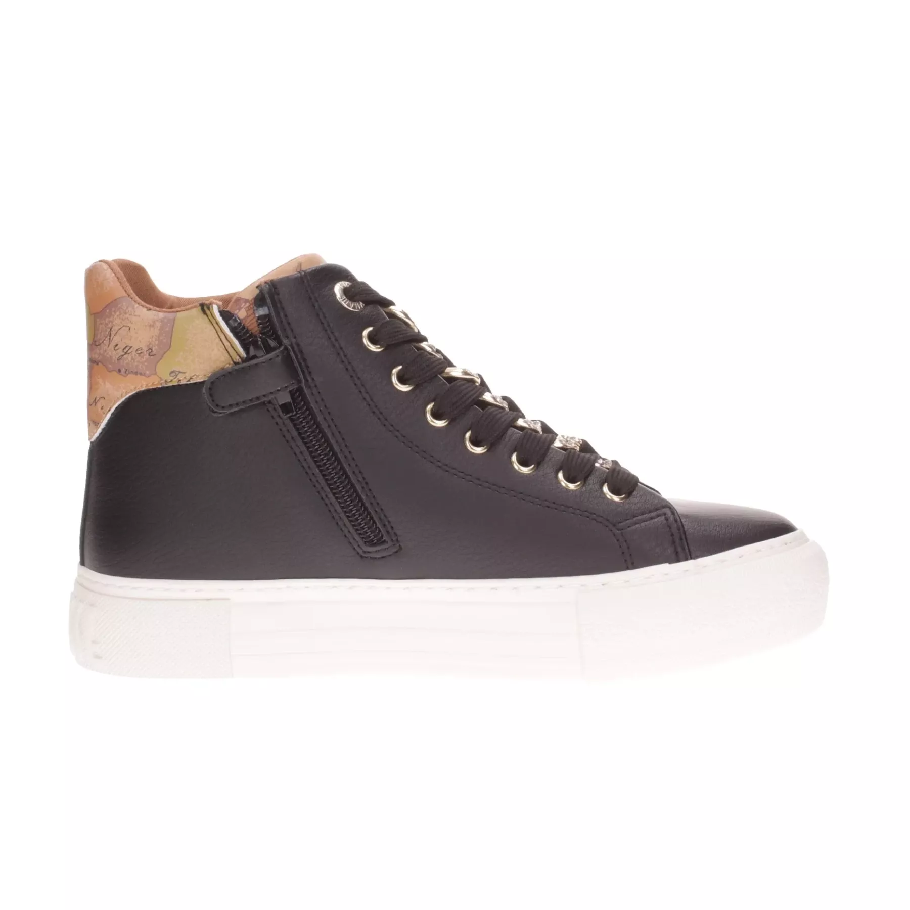 Alviero Martini Prima Classe Women's Black Sneakers - Stylish & Sporty Slip-On Design - Image 3