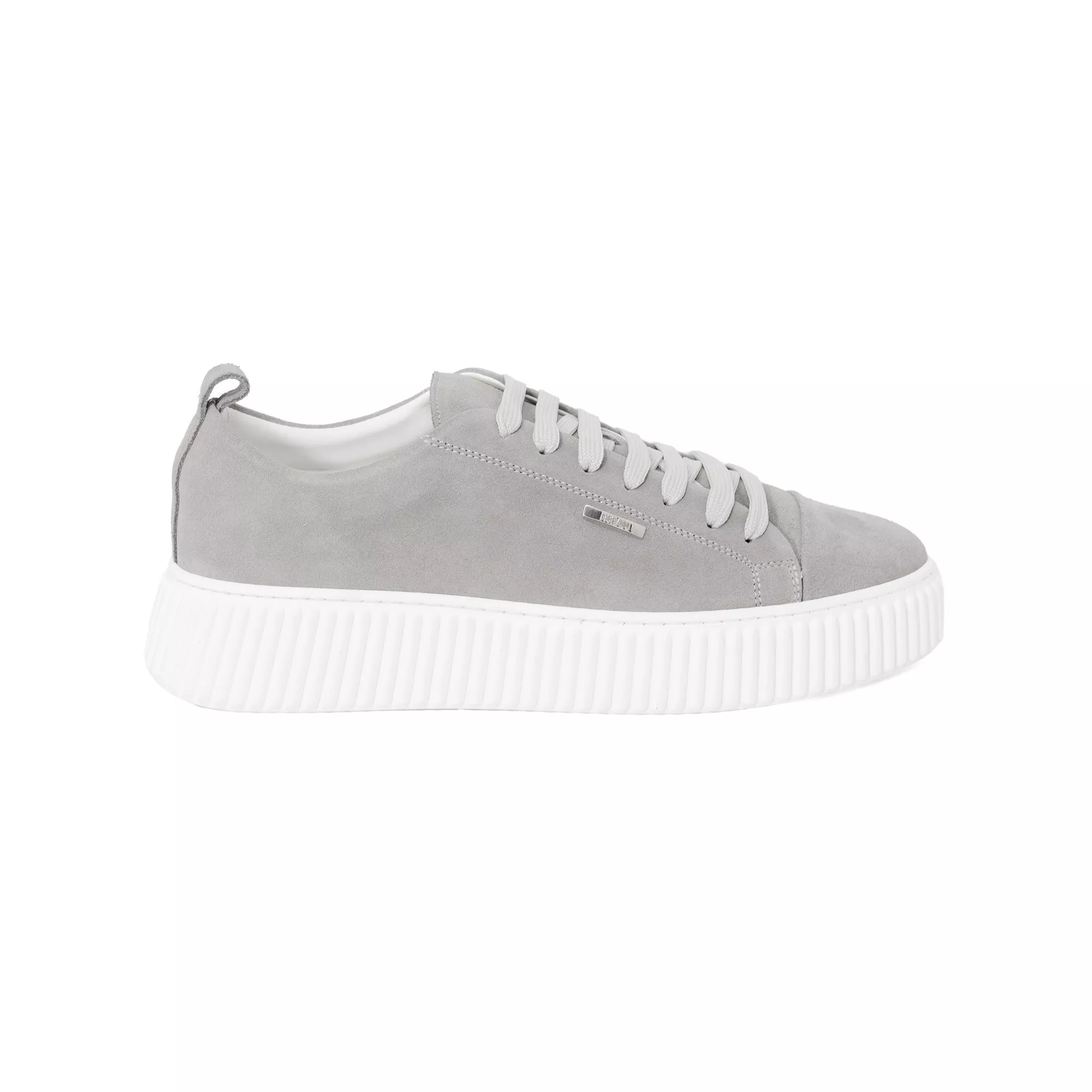 Antony Morato Men's Grey Leather Sneakers