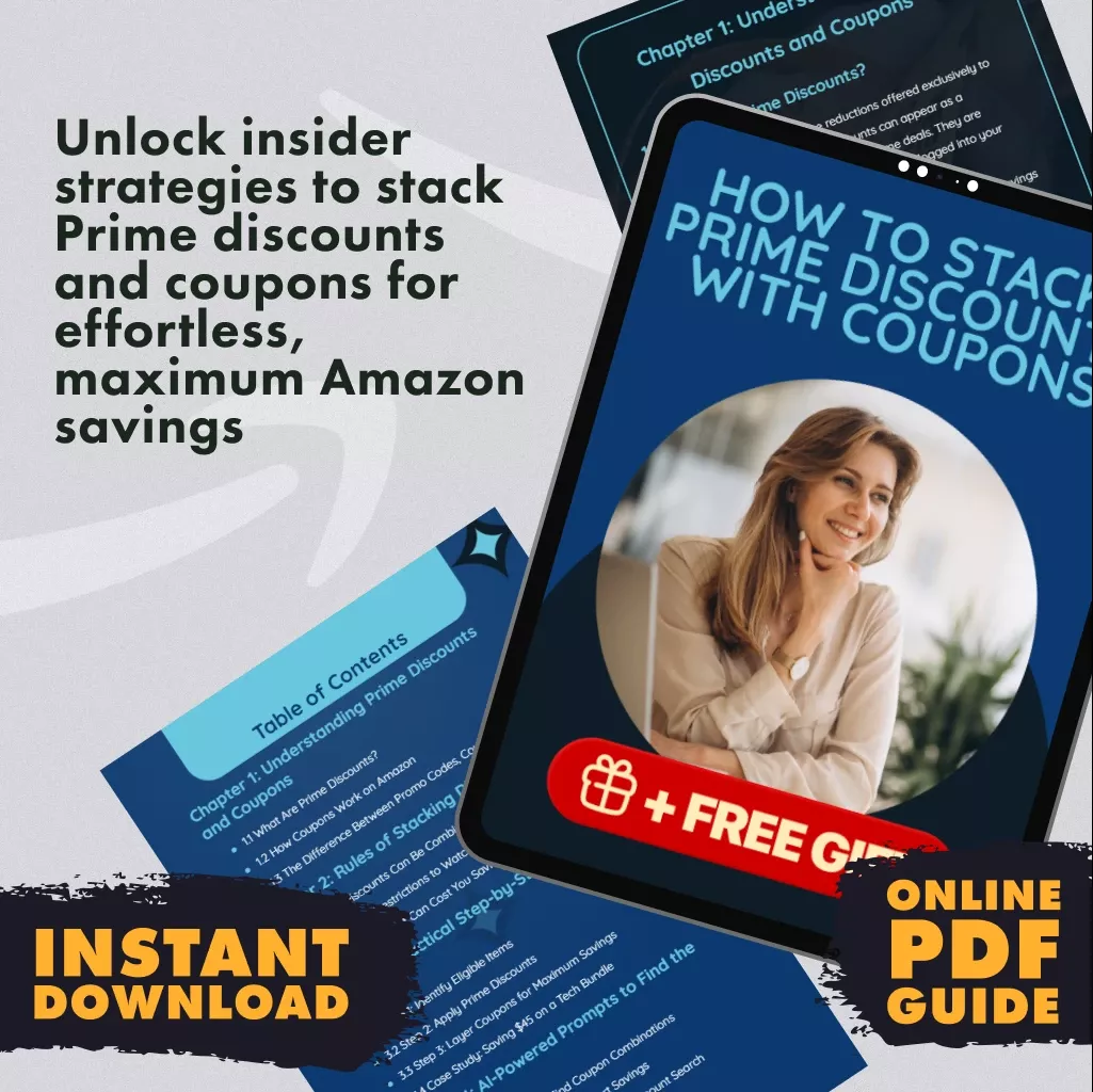 How to Stack Prime Discounts with Coupons | Digital Savings Guide for Amazon Shoppers, Coupon Stacking Strategies, eBook Download - Image 3