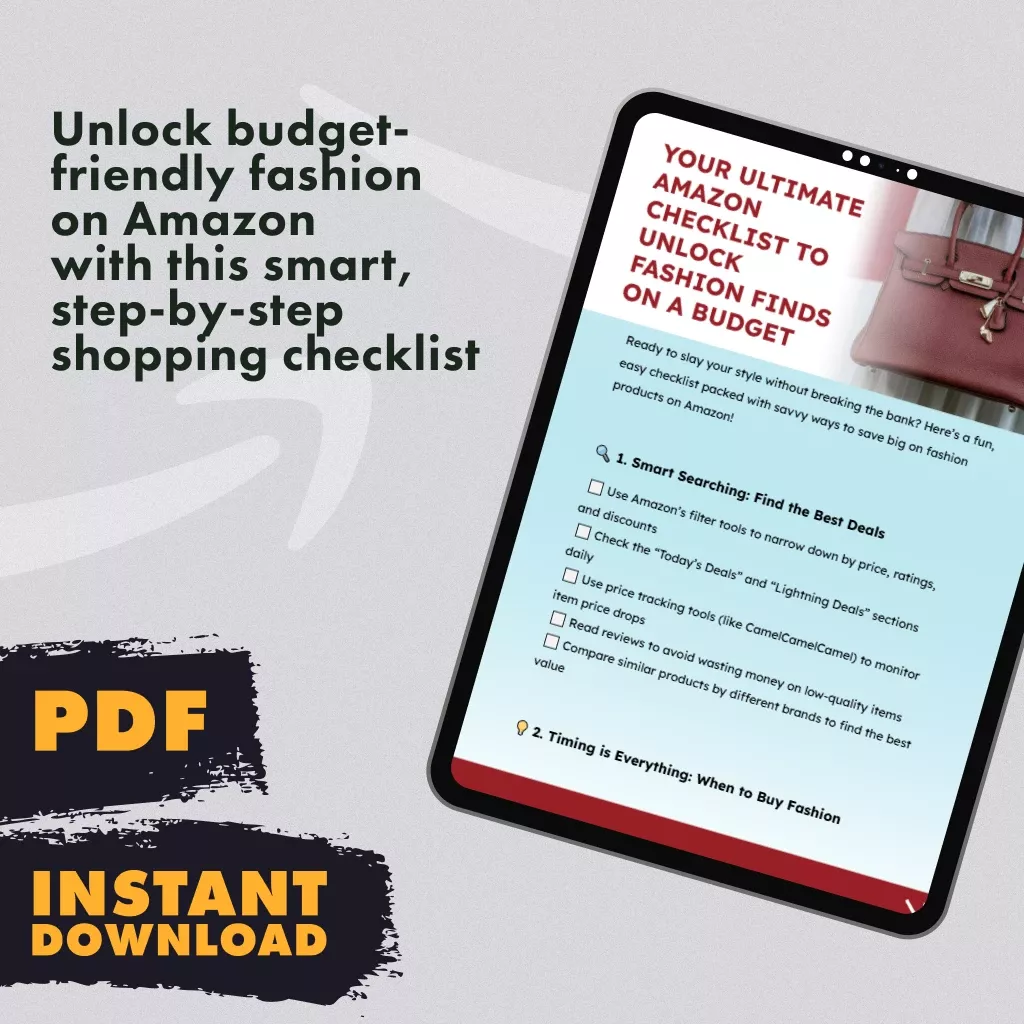 Your Ultimate Amazon Checklist to Unlock Fashion Finds on a Budget - Save on Fashion Products - Image 3