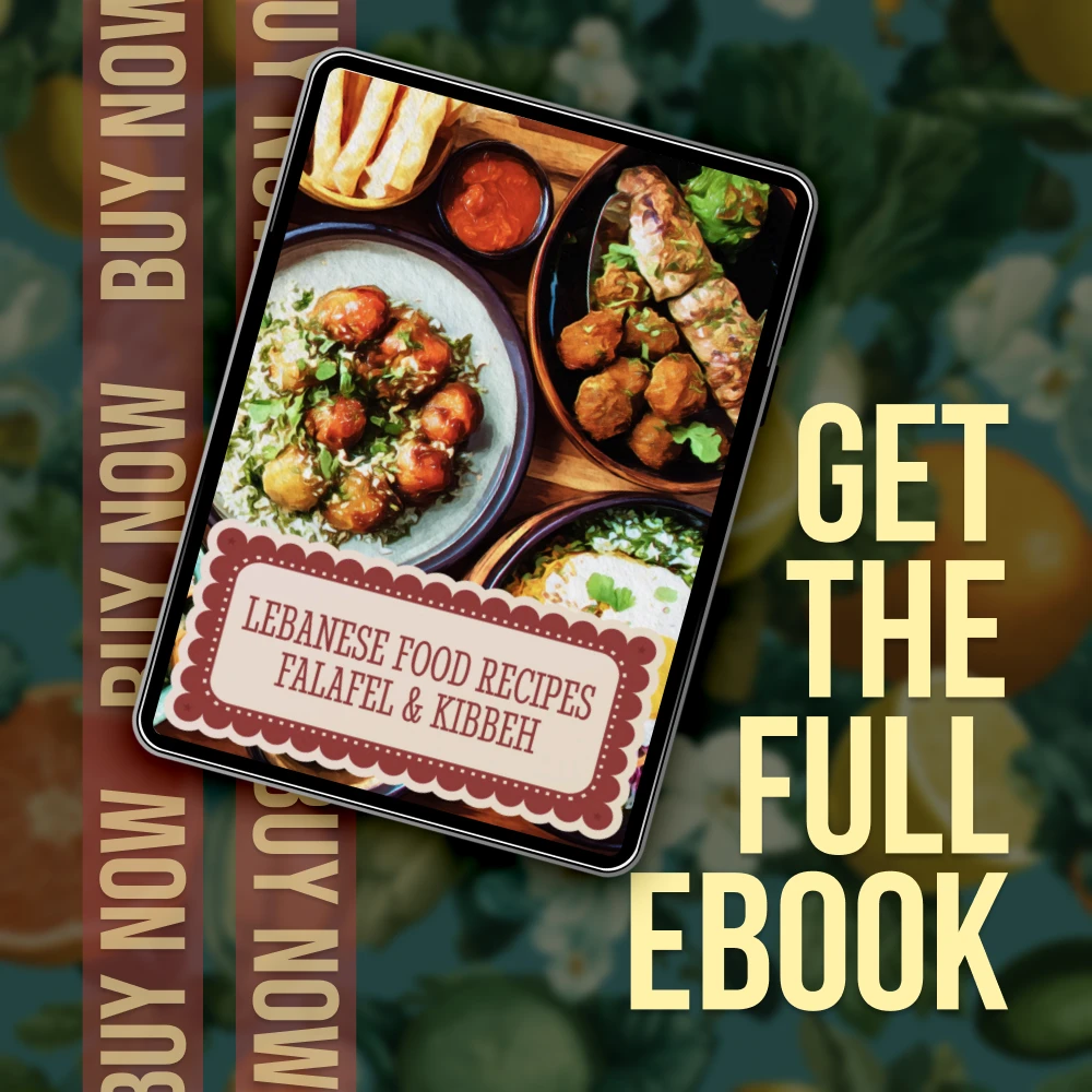 Lebanese Food Recipes Falafel & Kibbeh eBook | Traditional Middle Eastern Cookbook, Mezze Guide, Authentic Lebanese Cuisine Digital Download - Image 7