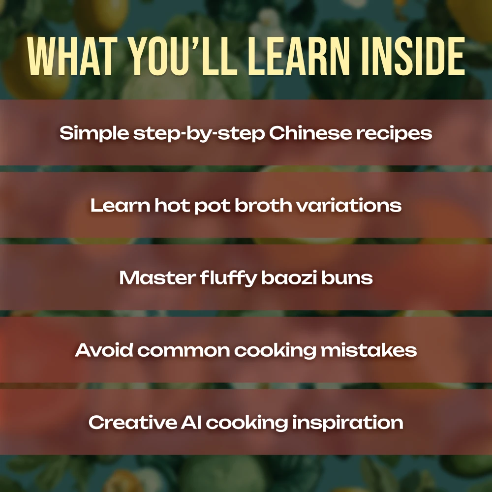 Chinese Food Recipes: Hot Pot & Buns eBook | Authentic Chinese Cooking Guide, Easy Recipes, Steamed Buns, Shengjianbao, Mantou, Hot Pot Broth Variations, AI Cooking Tips - Image 4