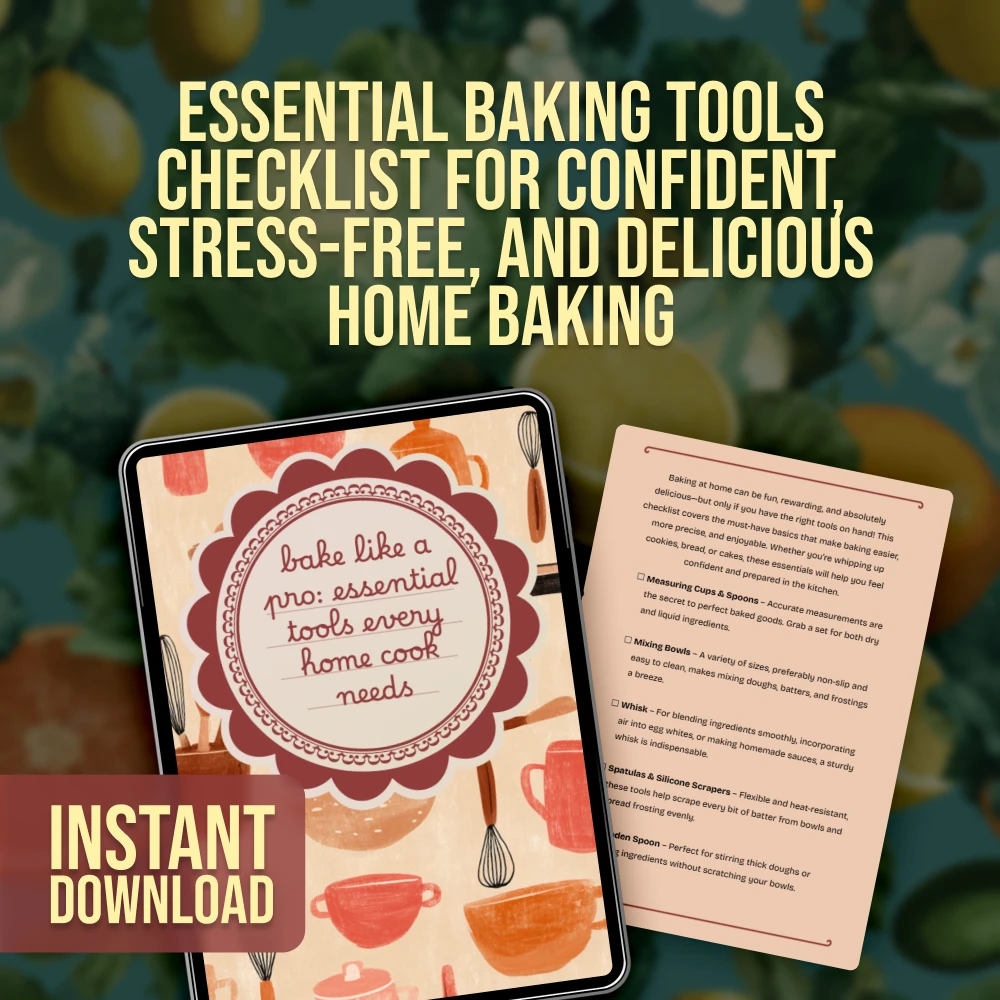 Bake Like a Pro: Essential Tools Every Home Cook Needs | Digital Baking Checklist, eBook for Beginners & Home Bakers - Image 3