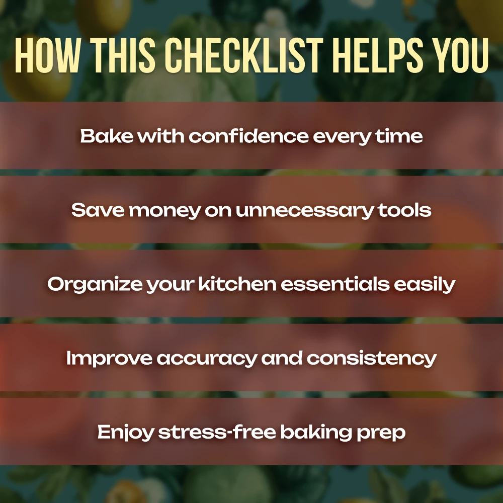 Bake Like a Pro: Essential Tools Every Home Cook Needs | Digital Baking Checklist, eBook for Beginners & Home Bakers - Image 4