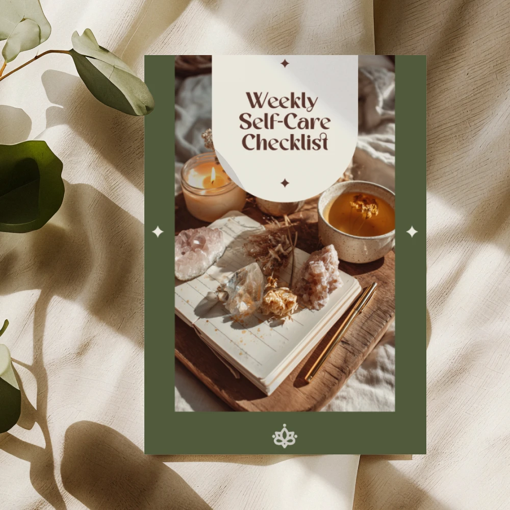 Weekly Self-Care Checklist - Printable Digital Guide for Personal Wellness and Daily Self-Care Routine