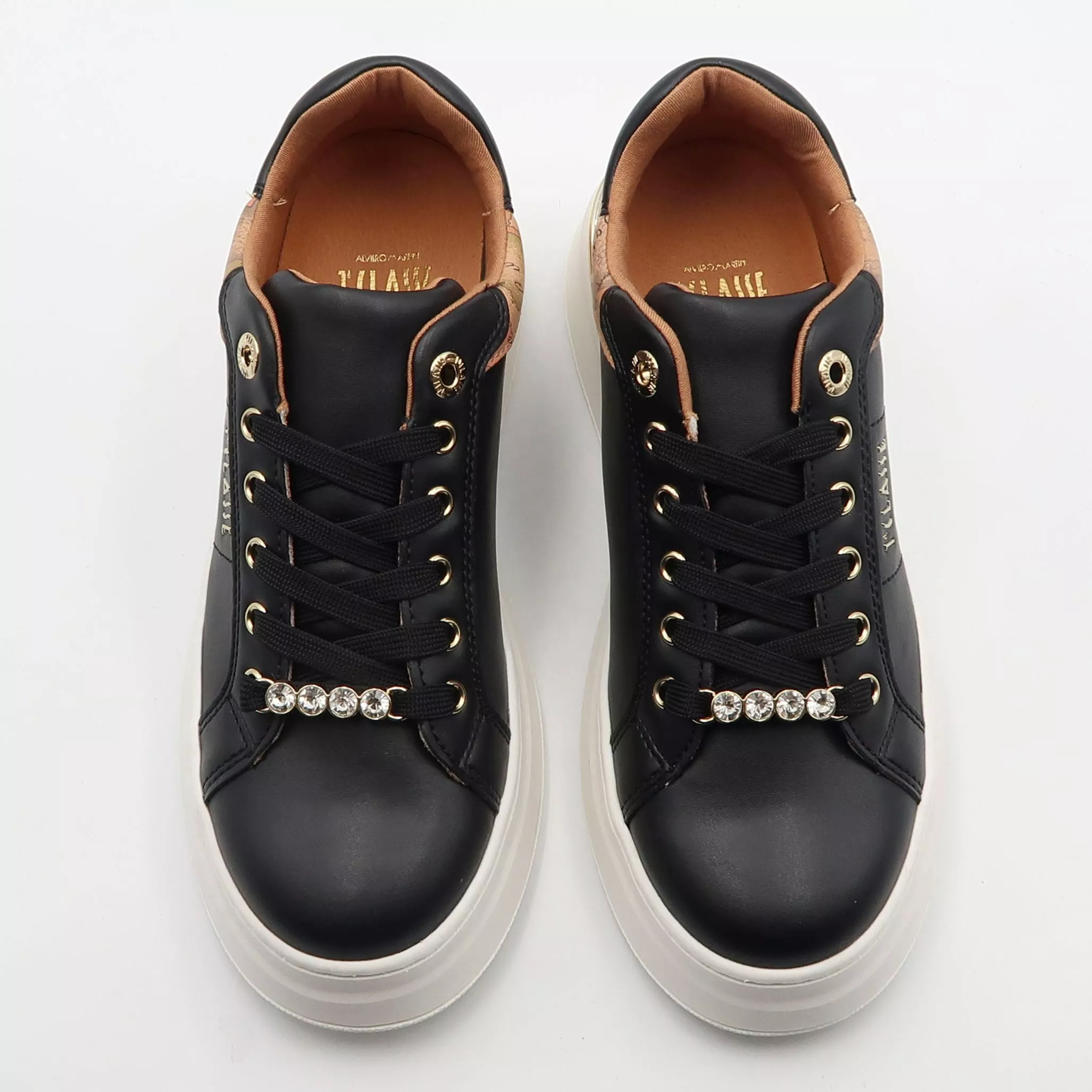 Alviero Martini Prima Classe Black Lace-Up Women's Shoes - Image 4